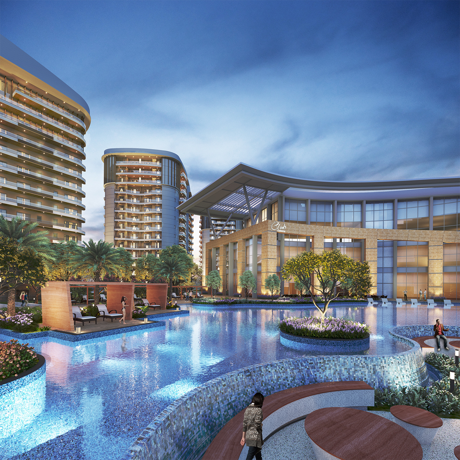 Club & Pool Area